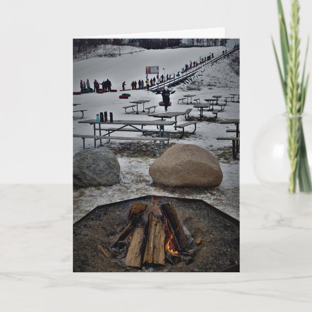 Carte de Noël "Né dans un état gelé" (Devant)