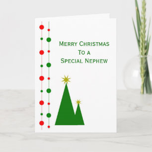 Carte de Noël Nephew Arbres de Noël