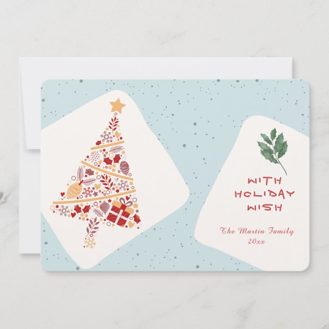 Carte de Noël Neutre Minimaliste (Devant)