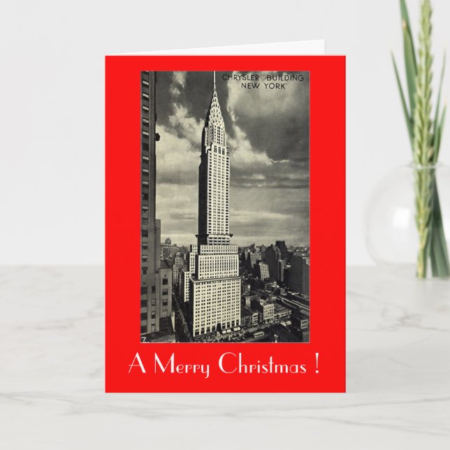 Carte de Noël, New York City (Devant)
