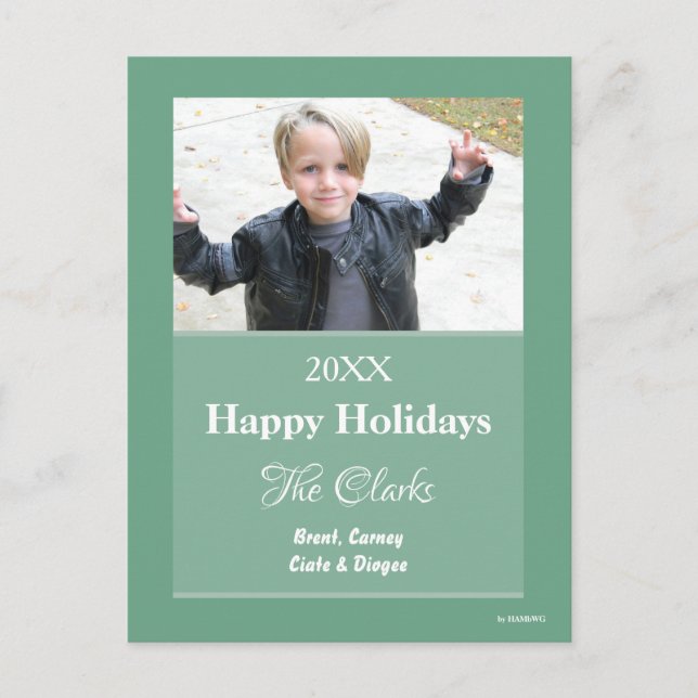Carte de Noël N'importe quelle carte postale coule (Devant)
