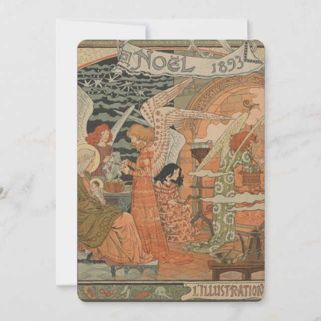 Carte de Noël Noel 1893 (Devant)