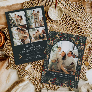 Carte de Noël Nordique 5 Photo Boho Scandi Holiday