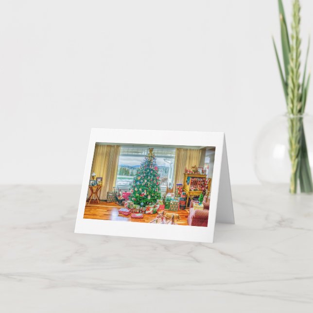 Carte de Noël nostalgique de la ferme (Devant)
