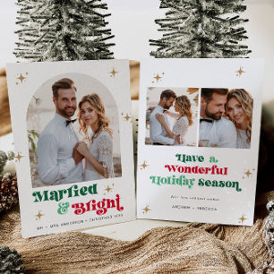 Carte de Noël nouvellement apparue Photo Boho Holi