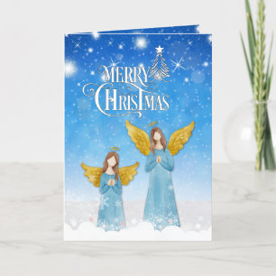 Carte de Noël Nuit d'Hiver Étoilée