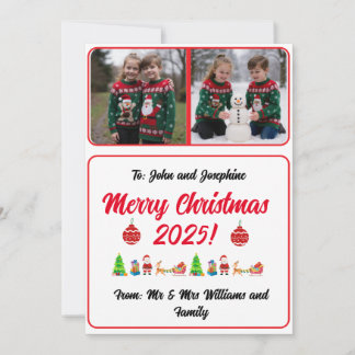 Carte de Noël numérique personnalisée facile avec