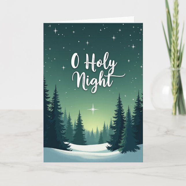 Carte de Noël Ô Nuit Sainte (Devant)