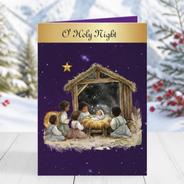Carte de Noël Ô nuit sainte (Créateur téléchargé)
