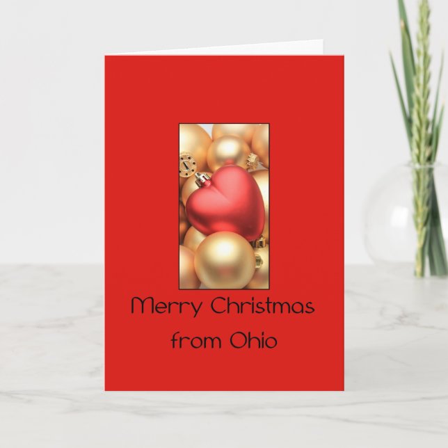 Carte de Noël Ohio, préciser (Devant)