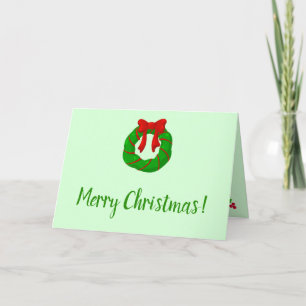 Carte de Noël optimiste et douce