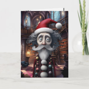 Carte de Noël originale Burtonesque Fantaisiste