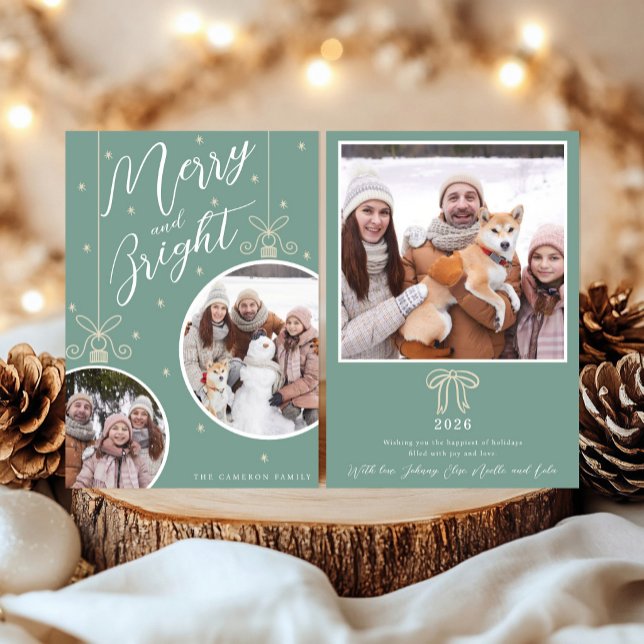 Carte de Noël Ornement enneigé (Créateur téléchargé)