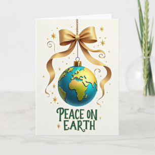 Carte de Noël Ornement Globe