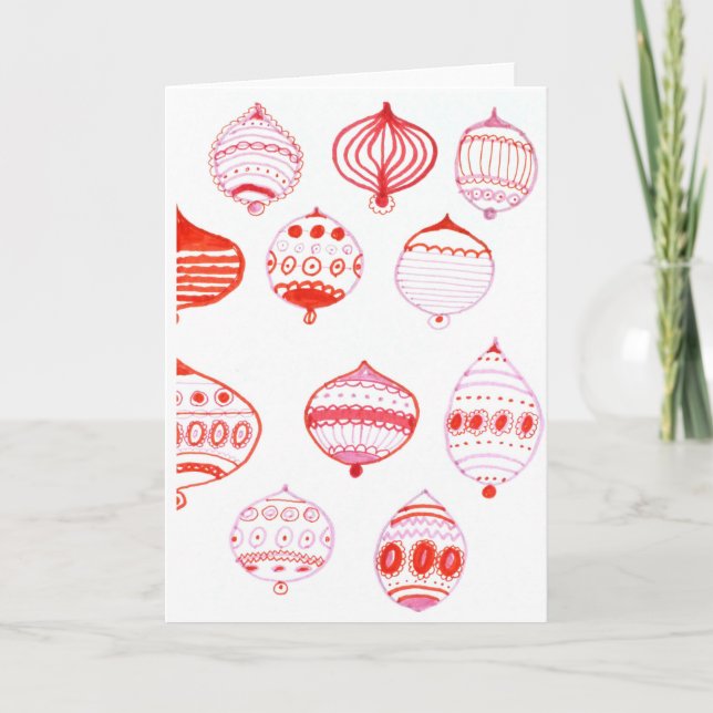 Carte de Noël ornementale (Devant)