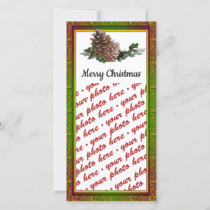 Carte de Noël ou étiquette cadeau photo