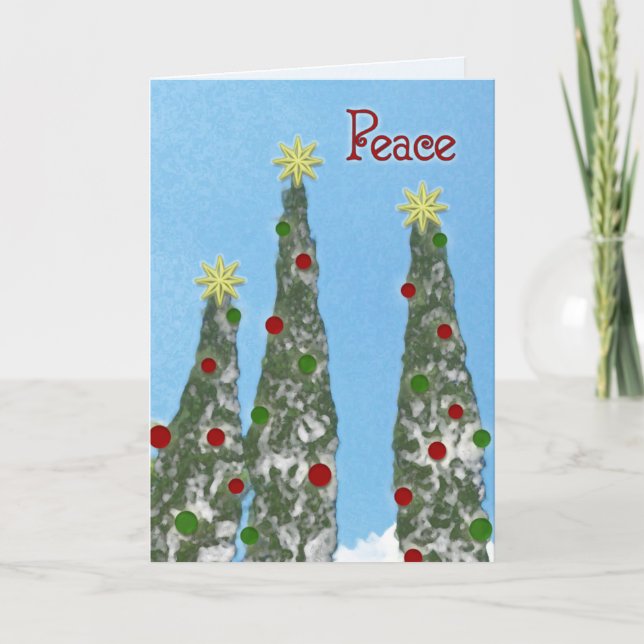 Carte de Noël "Paix" (Devant)