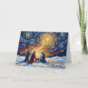 Carte de Noël Paix de Noël