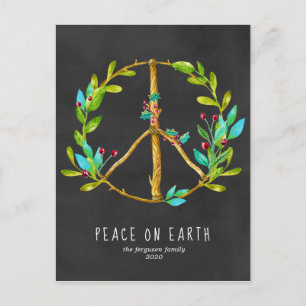 Carte de Noël Paix sur Terre