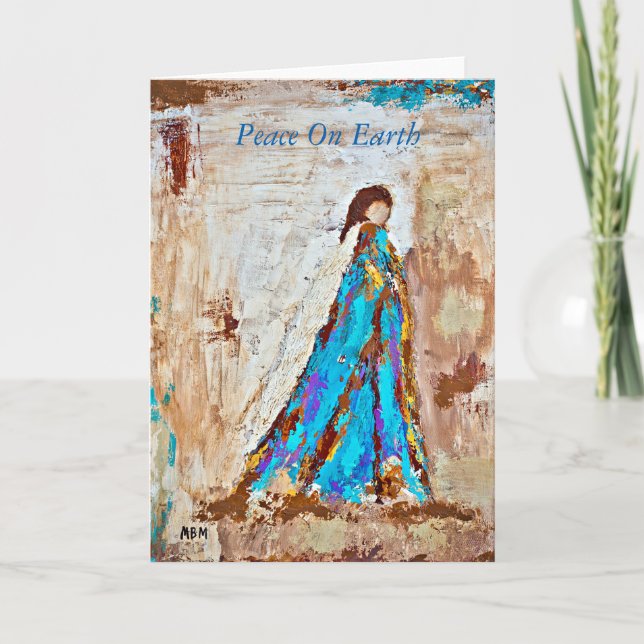 Carte de Noël Paix sur Terre (vide à l'intérieur) (Devant)