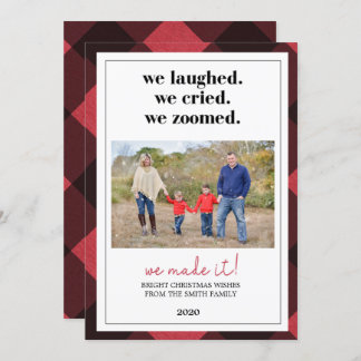 Carte de Noël pandémique, carte de Noël Zoom