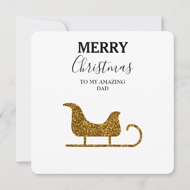 Carte de Noël Papa Extraordinaire - Parties scinti (Devant)