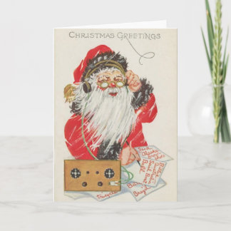Carte de Noël par radio de Père Noël