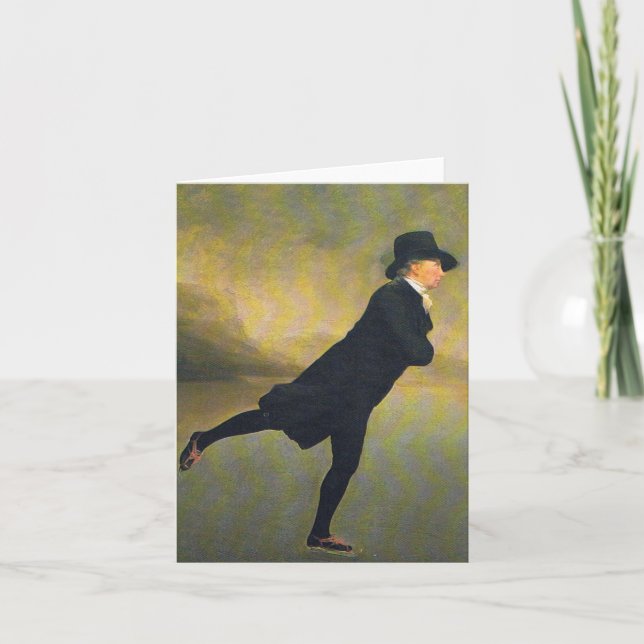 Carte de Noël - Patinage par le ministre (Devant)