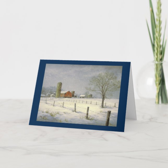 Carte de Noël Paul McGehee "Silent Snowfall" (Devant)