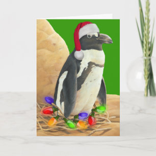 Carte de Noël Penguin