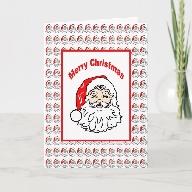 Carte de Noël père Noël (Devant)