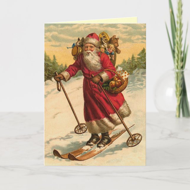 Carte de Noël Père Noël amusante (Devant)