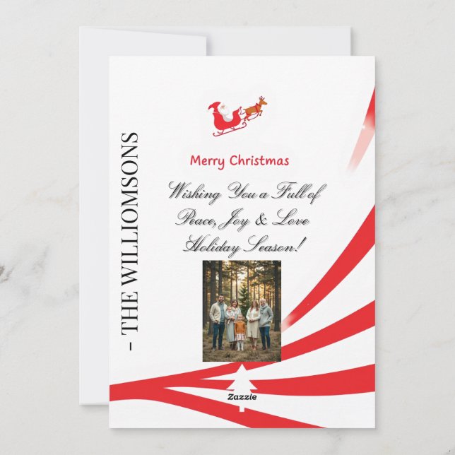 Carte de Noël Père Noël Dabbing (Dos)