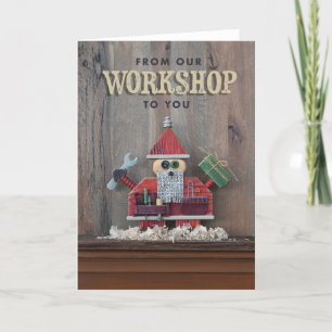 Carte de Noël Père Noël de l'artisan