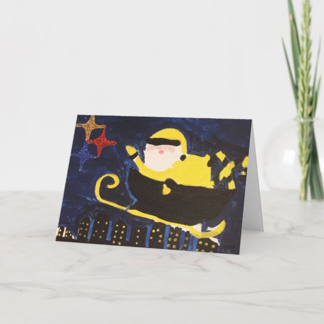 Carte de Noël Père Noël de Pittsburgh (Devant)