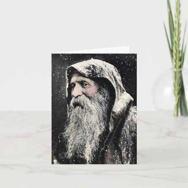 Carte de Noël Père Noël déplaisante (Devant)