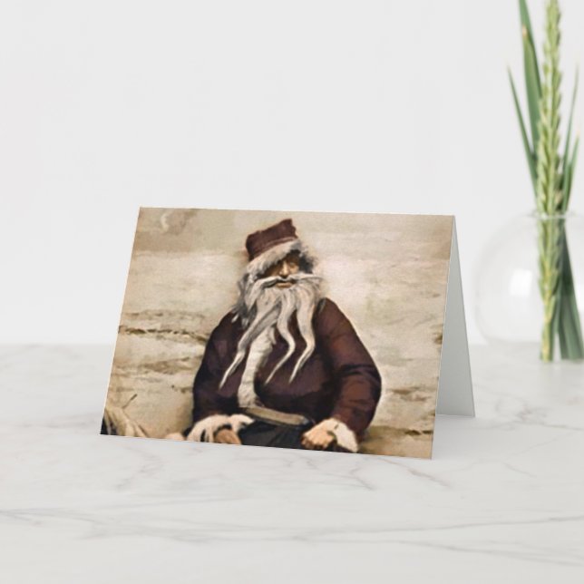 Carte de Noël Père Noël déplaisante (Devant)