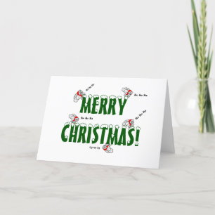 Carte de Noël père Noël Fly