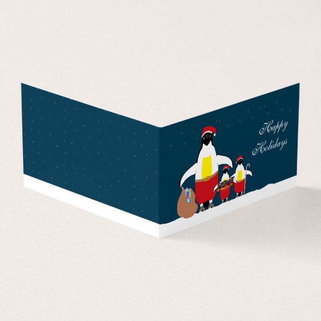 Carte de Noël père Noël Little Helpers Family Phot (Extérieur)