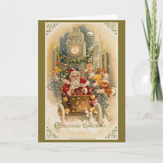 Carte de Noël père Noël Midnight Run (Devant)