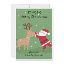 Carte de Noël Père Noël personnalisée