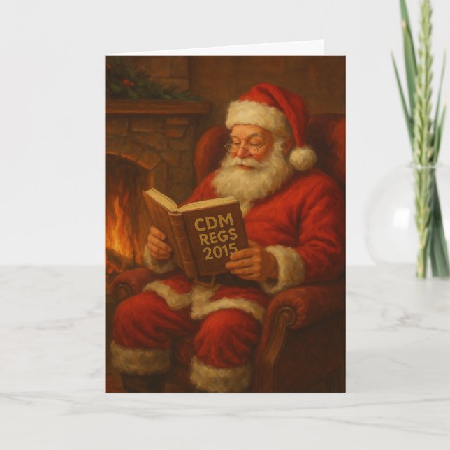 Carte de Noël - Père Noël & Règlement CDM 2015' co (Devant)