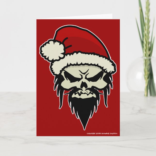 Carte de Noël Père Noël Twisted (Devant)