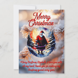 Carte de Noël personnalisable