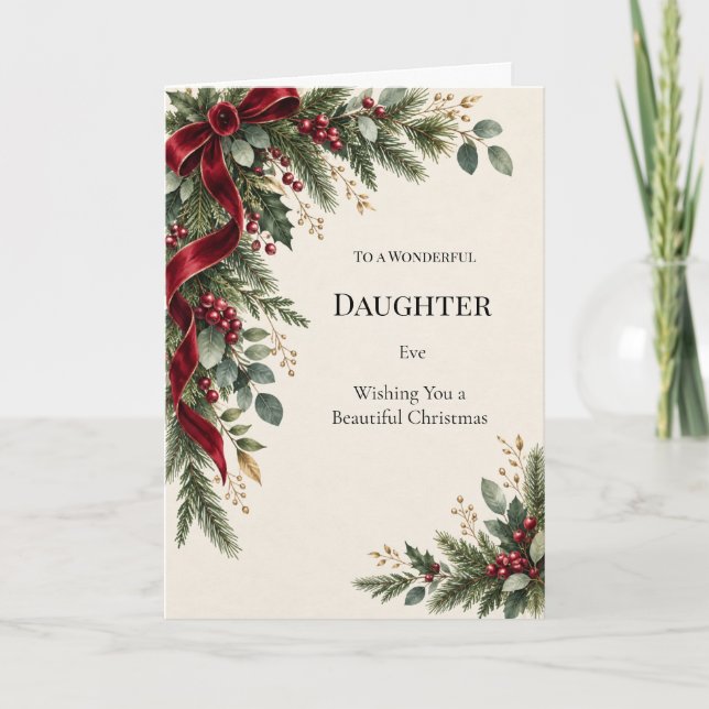 Carte de Noël personnalisable (Devant)