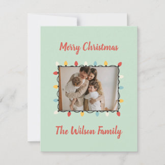 Carte de Noël personnalisable avec lumières