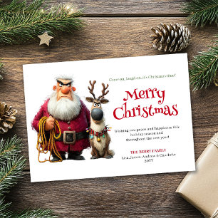 Carte de Noël personnalisable originale et grinche