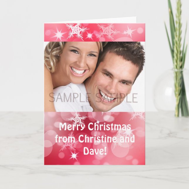 Carte de Noël personnalisée (Devant)