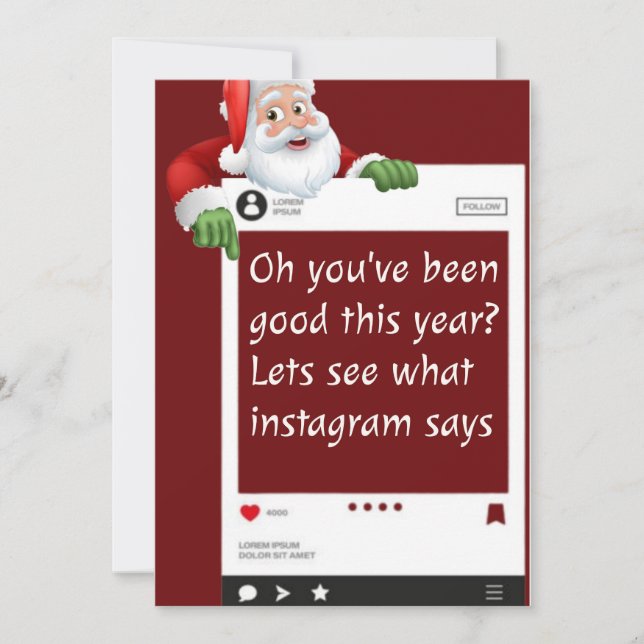 carte de Noël personnalisée (Devant)