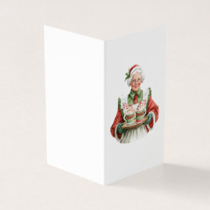 Carte de Noël personnalisée au chocolat de Mme Cla